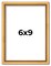 Photo Size Classic Modern Gold Frame - UV Acrylic, Foam Board Backing, Hanging Hardware